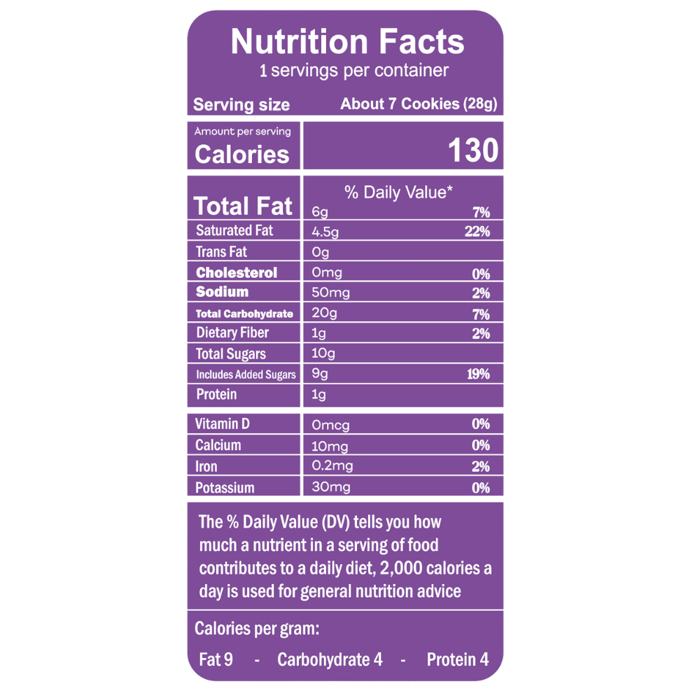 1 oz Bag Chocolate Chip