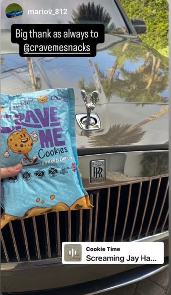Instagram story tagging Crave Me