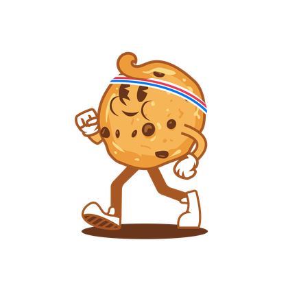 Cookie character running