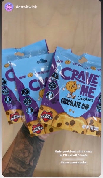 Instagram story tagging Crave Me