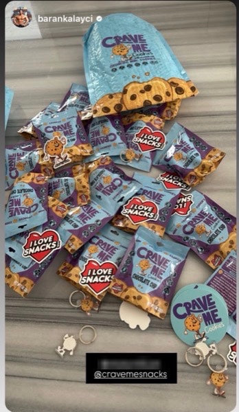 Instagram story tagging Crave Me