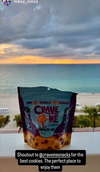 Instagram story tagging Crave Me