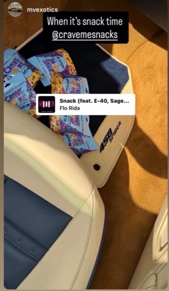 Instagram story tagging Crave Me