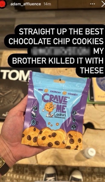 Instagram story tagging Crave Me