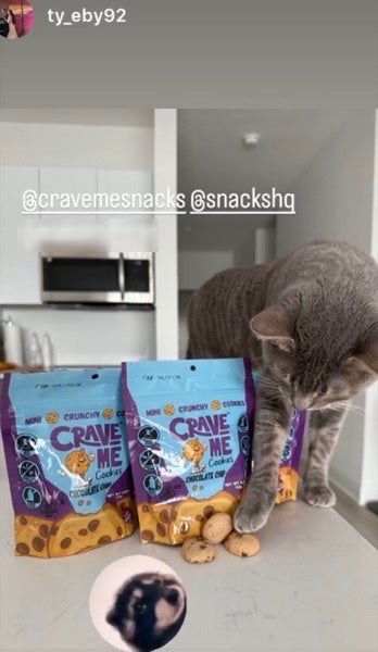 Instagram story tagging Crave Me